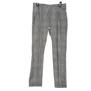 Cooper & Ella Pants Women Medium Gray Skinny Plaid Stretchy Business Formal Slim